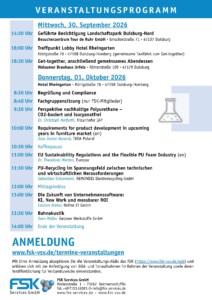 Neues Team – Neue Themen – Neue Trends – Neue Kontakte // Seien Sie dabei auf dem Fachtag Polyurethane am 30.09. und 01.10.2026 in Duisburg